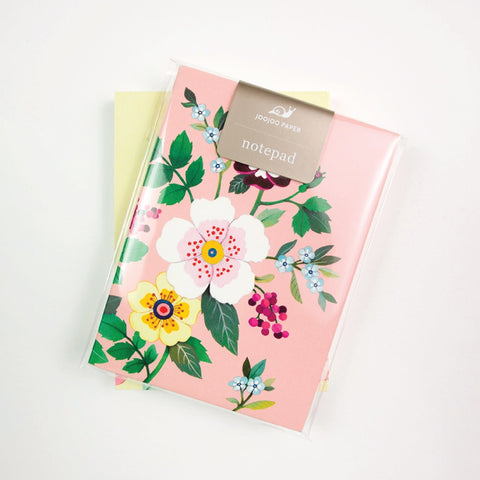Joojoo Paper Pink Floral Notepad