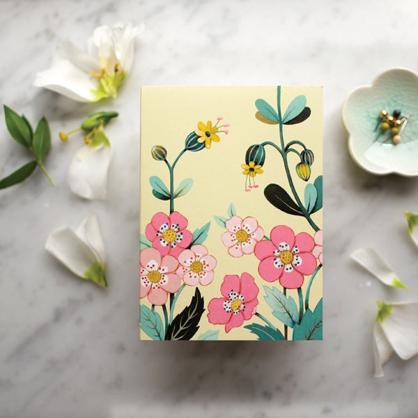 Joojoo Paper Yellow Floral Notepad