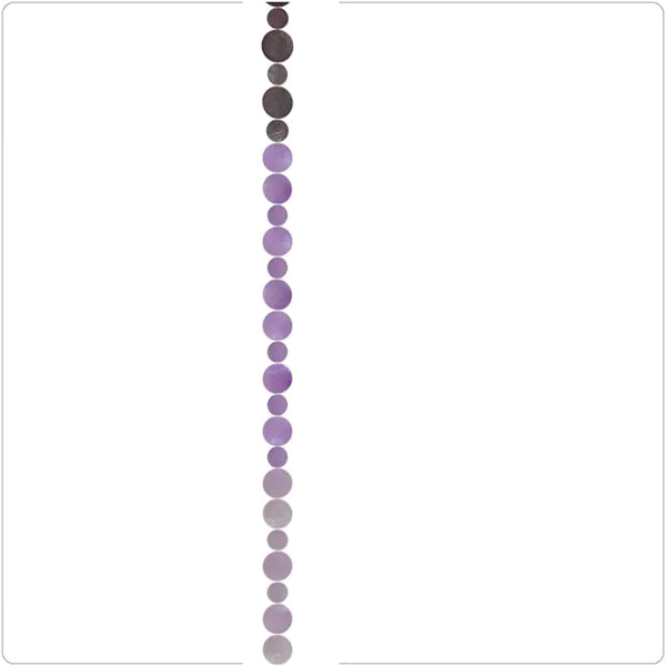 Capiz Shell Decorative Strand - Lavender Sienna (Fair Trade)