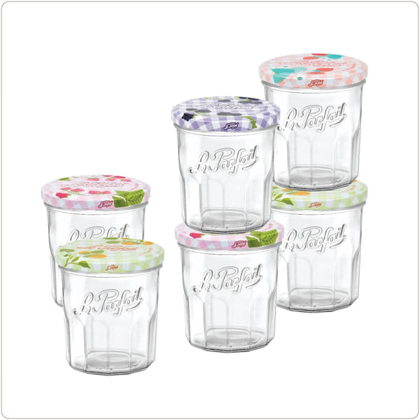 Storage Jar - Glass With Decorative Metal Lid