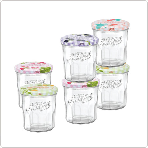 Storage Jar - Glass With Decorative Metal Lid