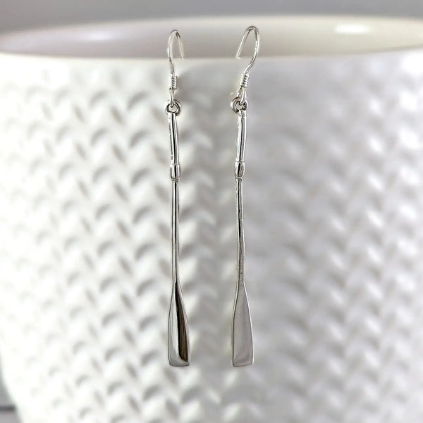 Sterling Silver Earrings - Long Paddle