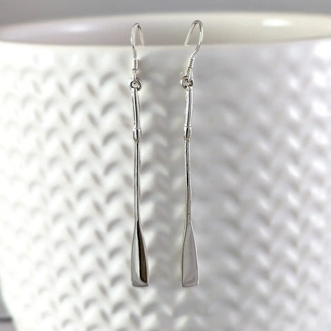 Sterling Silver Earrings - Long Paddle