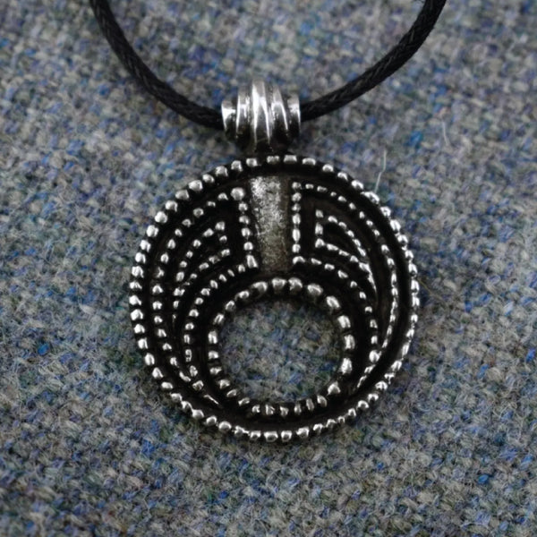 Pewter Necklace - Lunular Replica Viking Age Pendant