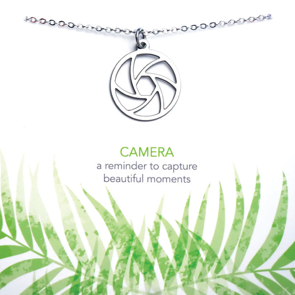 Melisa Lew Designs Necklace - Camera Motif - Stainless Steel