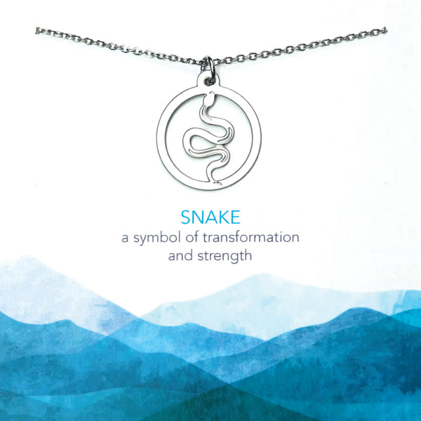 Melisa Lew Designs Necklace - Snake Motif - Stainless Steel