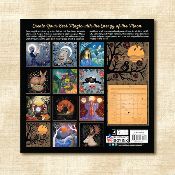 Llewellyn's 2025 Magical Moon Wall Calendar