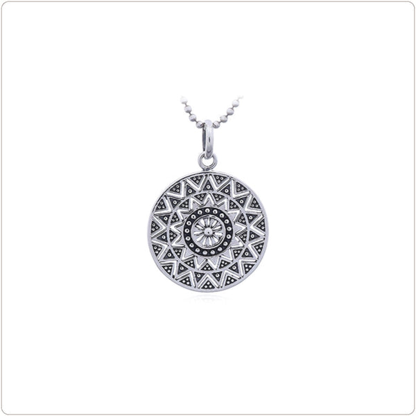 Sterling Silver Necklace - Mandala