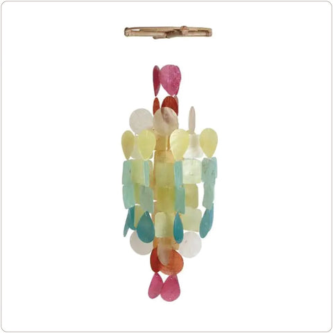 Capiz Shell Windchime - Medium - Fiesta (Fair Trade)