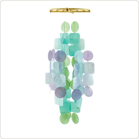 Capiz Shell Windchime - Medium - Wisteria (Fair Trade)