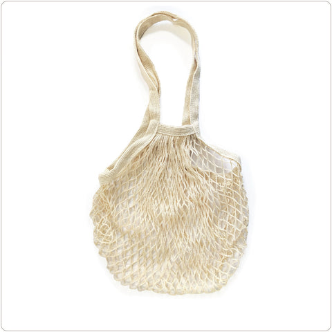 Reusable Shopping Bag - Cotton Mesh - Natural
