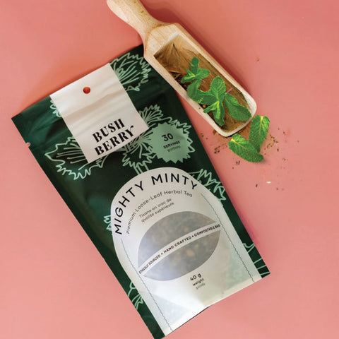 Bush Berry Tea - Organic Mighty Minty Loose Leaf Tea