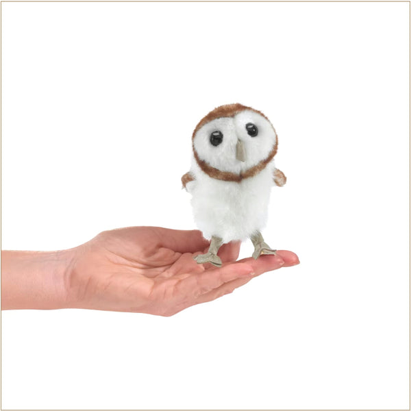 Puppet - Folkmanis® Mini Barn Owl (Finger Puppet)