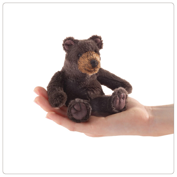 Mini Mix Puppet Puppet - Folkmanis® Mini Bear, Sitting (Finger Puppet) | Sage Garden