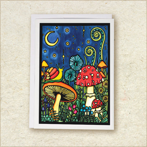 Sarah Angst Art - Mushroom Notecard