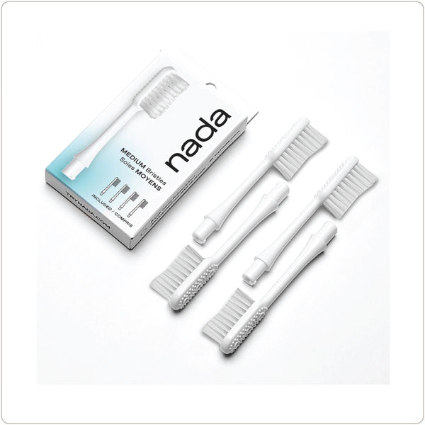 Nada Eco-Friendly Toothbrush Replacement Heads - Medium