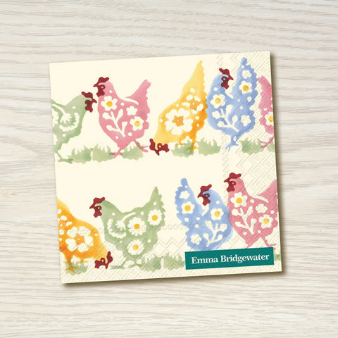 Paper Napkins - Emma Bridgewater Spring Chickens Cocktail