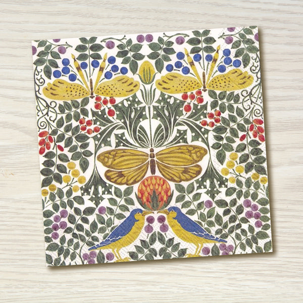 Paper Napkins - V&A Birds and Butterflies Lunch