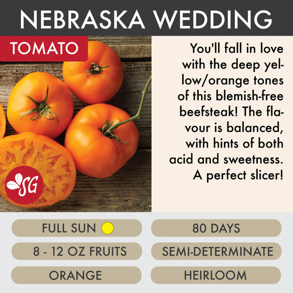 Nebraska Wedding - Tomato Plant Pre-Order 2026