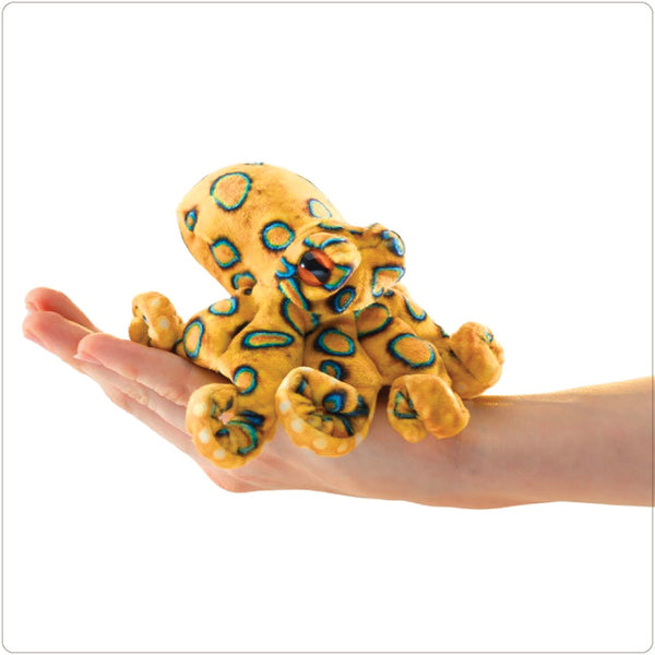 Puppet - Folkmanis® Mini Blue Ringed Octopus (Finger Puppet)