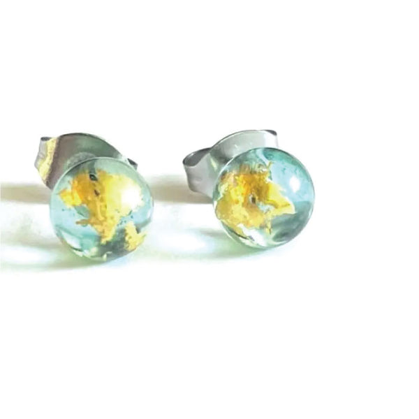 Helen Chalmers Opal and Gold Recycled Whisky Bottle