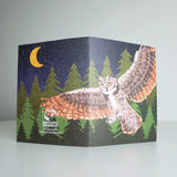 Studio Sardine Blank Greeting Card - Great Horned Owl