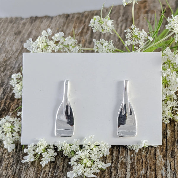 Sterling Silver Earrings - Paddle Studs