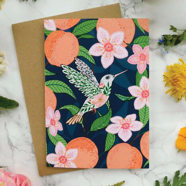 Mystical Sky Studio Note Card - Peach Paradise