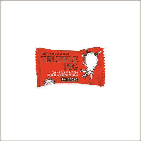 Truffle Pig® 70% Cacao Dark Chocolate Peanut Butter Piglet