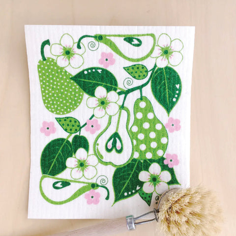 Swedish Dishcloth - Square Love Pears