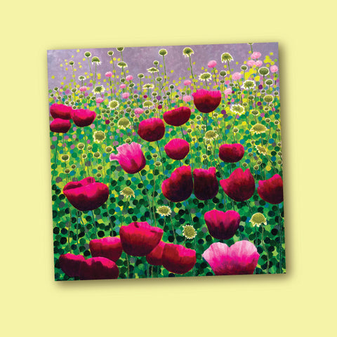Susan Entwistle Greeting Card - Pink Poppies