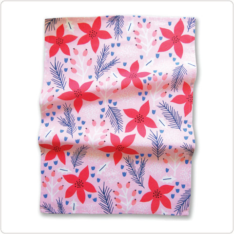 Tea Towel - Badger & Burke Poinsettia