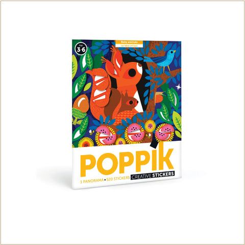 Sticker Panorama - Poppik® Baby Animals