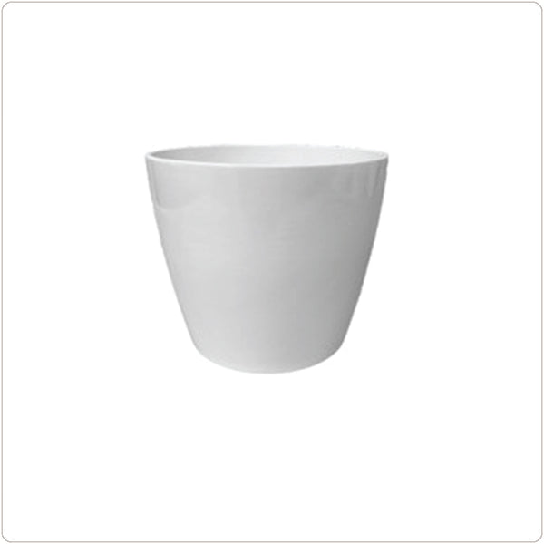 Ceramic Pot Cover - Pot 8 - White