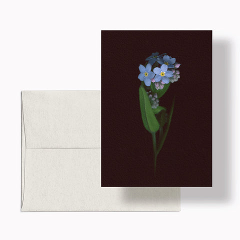 Roaul and Simone - Woodland Forget-me-not Note Card