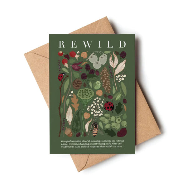 Wildwood Paper Note Card - Autumn Rewilding Card