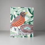 Studio Sardine Blank Greeting Card - American Robin