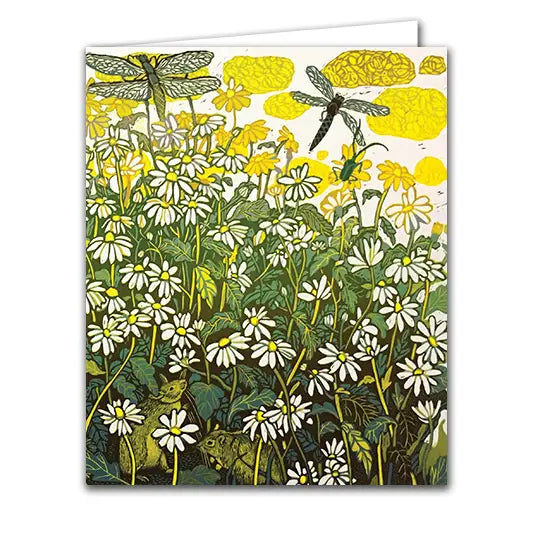 Silver Birch Art Card - Chamomiles