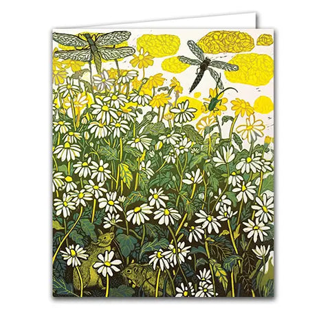 Silver Birch Art Card - Chamomiles