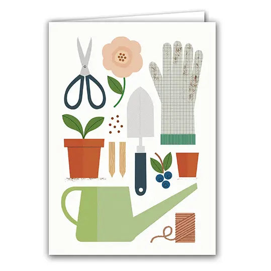 Silver Birch Art Card - Gardening
