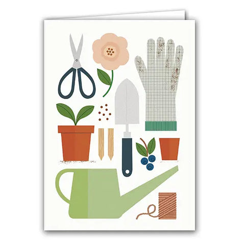 Silver Birch Art Card - Gardening