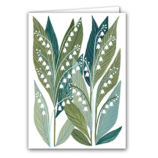 Silver Birch Art Card - Lily of the Valley