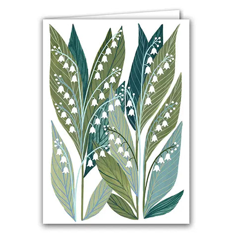 Silver Birch Art Card - Lily of the Valley