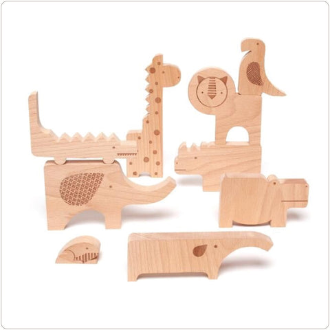 Safari Jumble Wooden Puzzle + Play