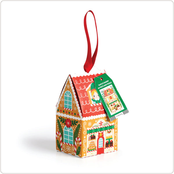 Jigsaw Puzzle Ornament - Santa's Bakery - 48 Pieces