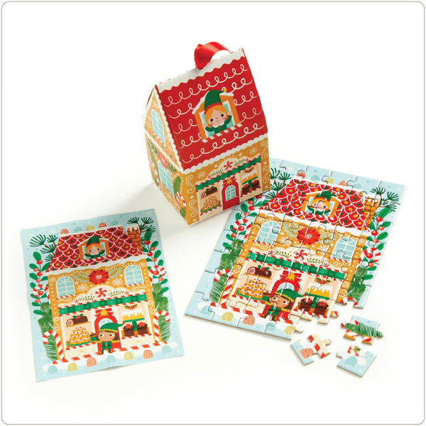 Jigsaw Puzzle Ornament - Santa's Bakery - 48 Pieces
