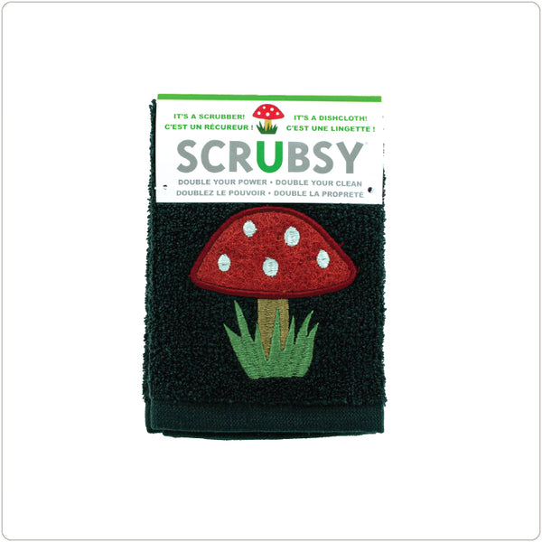 SCRUBSY Scrubber & Dishcloth - Mushroom