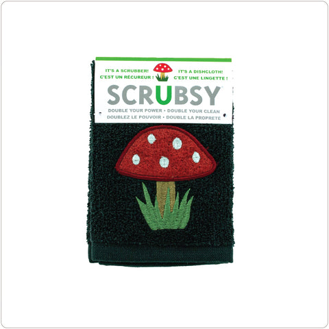 SCRUBSY Scrubber & Dishcloth - Mushroom