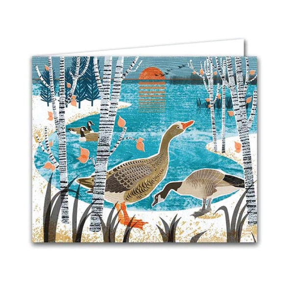 Silver Birch Art Card - Goose Lake
