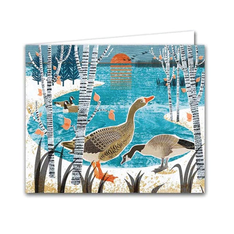 Silver Birch Art Card - Goose Lake